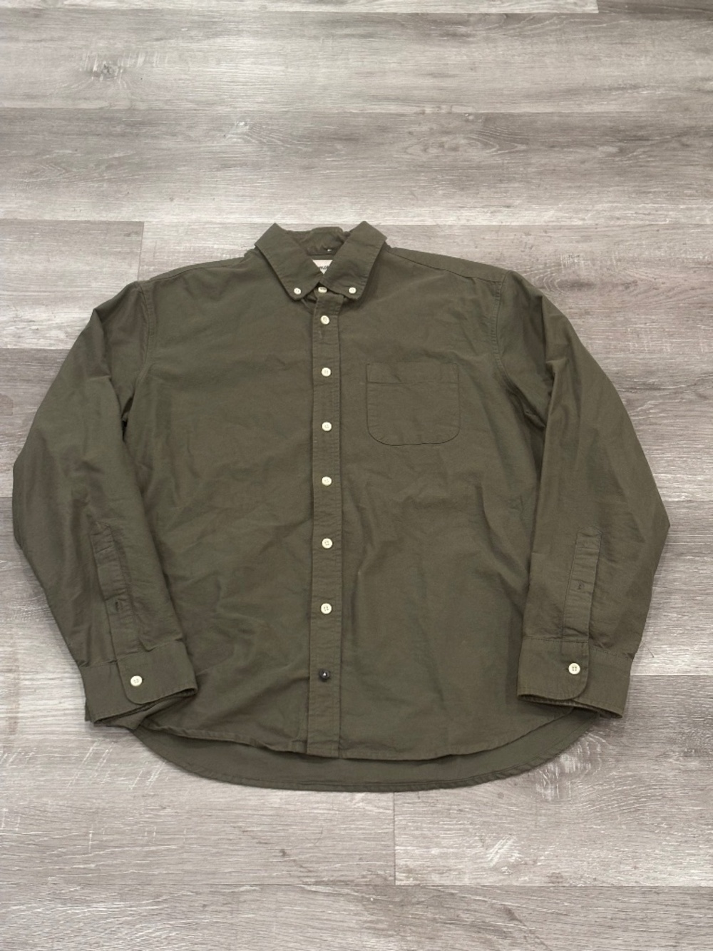 Taylor Stitch The Jack Shirt In Smoked Olive Oxford Button Down Mens 42